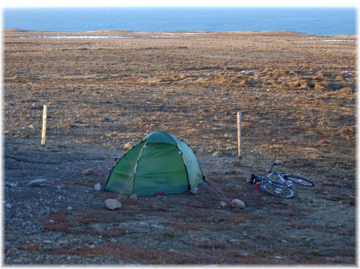 Orkanartiger Wind im Norden von Island