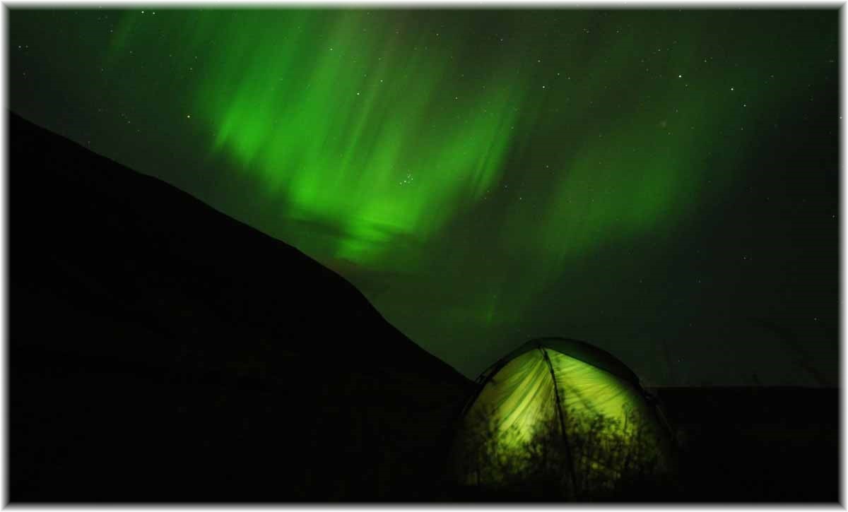 Island, Westfjorde, Polarlicht