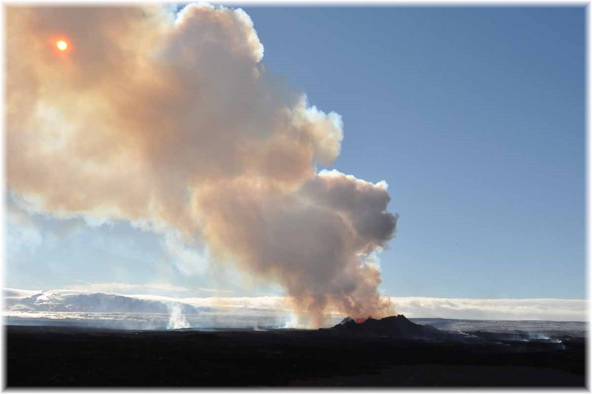 Island, Nordurflug Helicopter, Holuhraun Vulkanausbruch