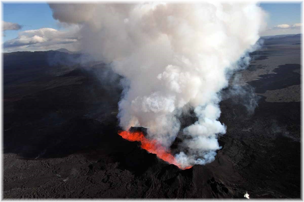 Island, Nordurflug Helicopter, Holuhraun Vulkanausbruch