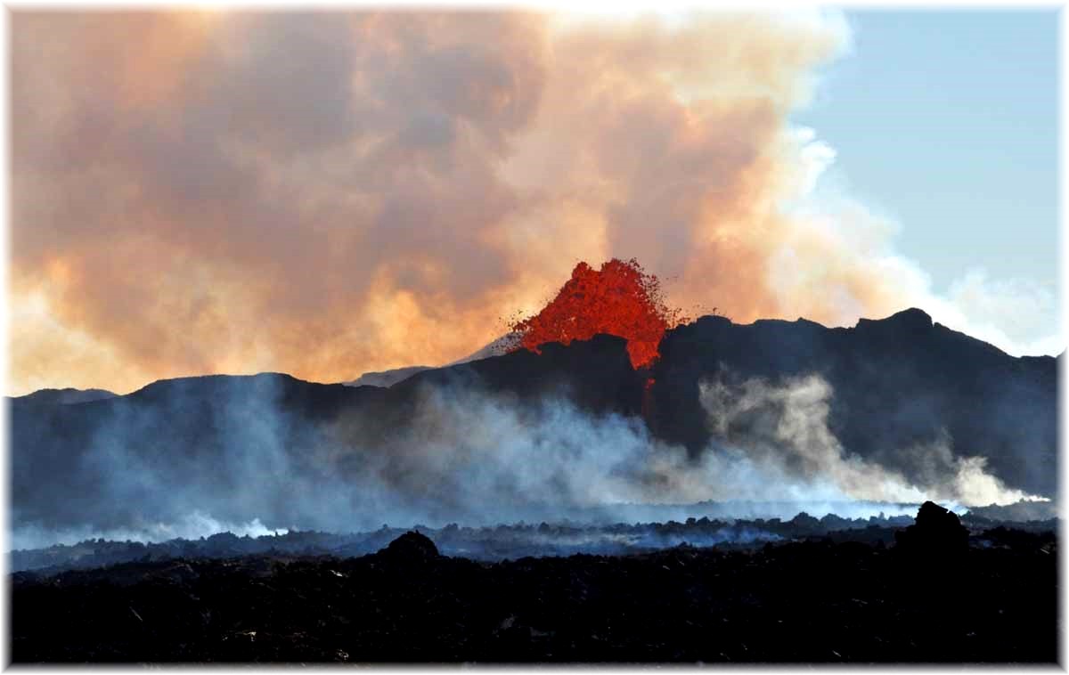 Island, Nordurflug Helicopter, Holuhraun Vulkanausbruch