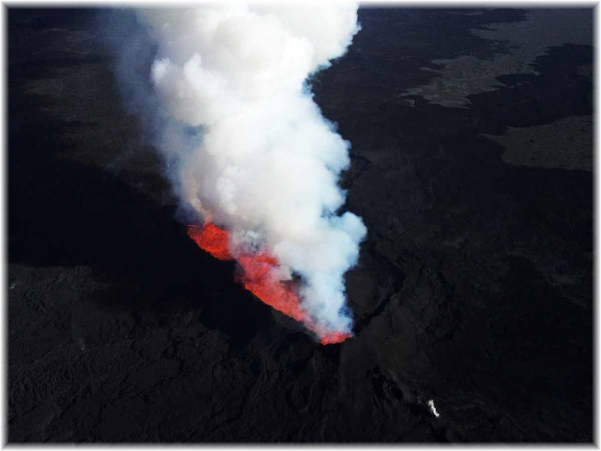 Island, Nordurflug Helicopter, Holuhraun Vulkanausbruch