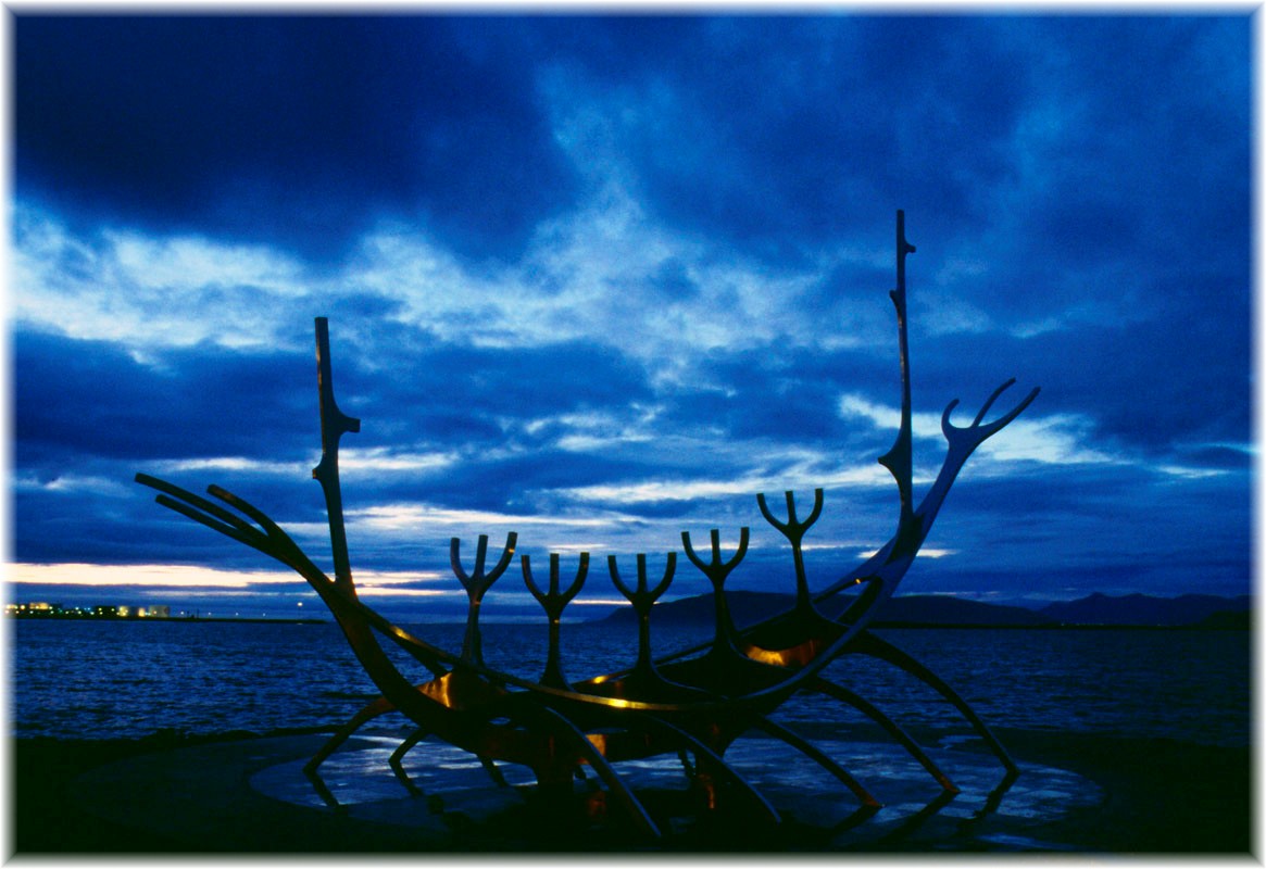 Island, Reykjavk, die Skulptur Slfar