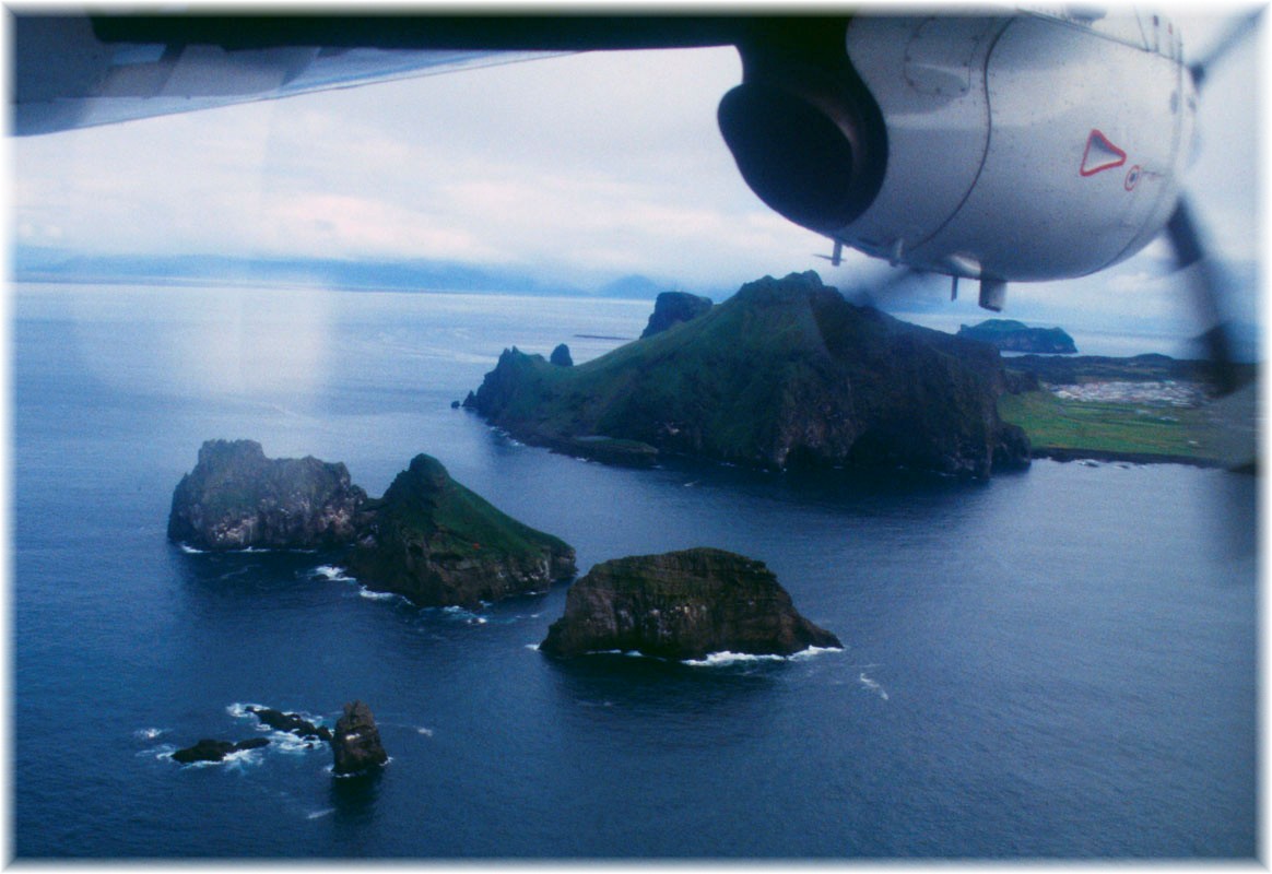 Island, Flug zu den Vestmannaeyjar