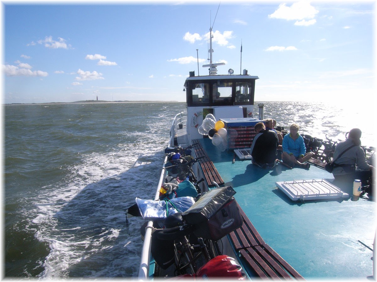 Nordseeküstenradweg, North Sea Cycle Route, Niederlande, berfahrt von Texel nach Vlieland