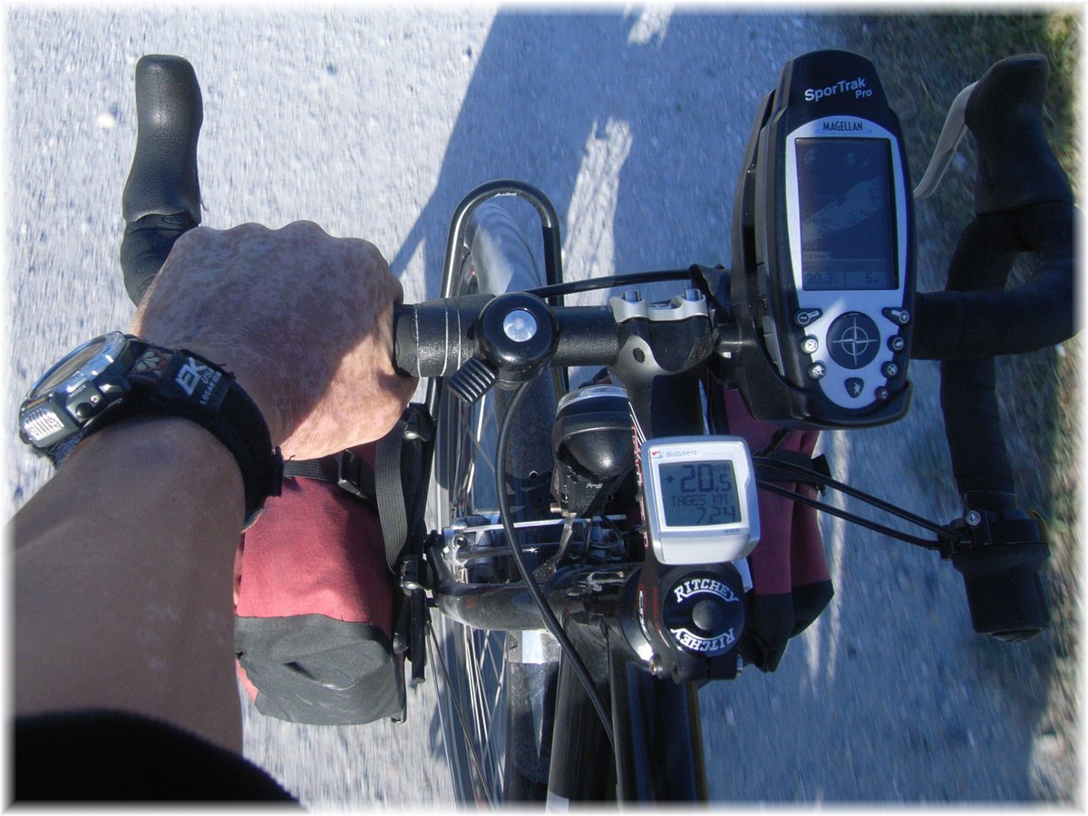 Nordseeküstenradweg, North Sea Cycle Route, Niederlande, Velotraum Cockpitansicht