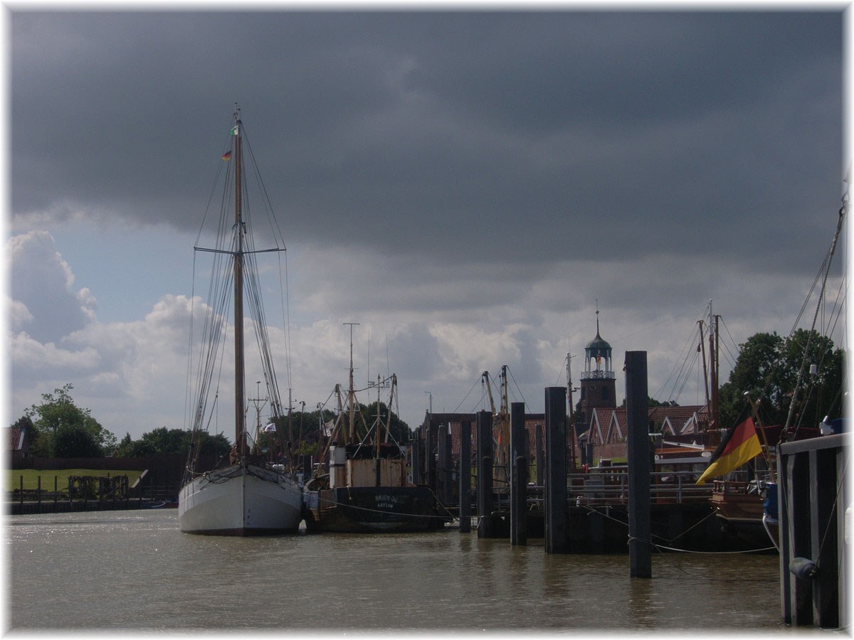 Nordseeküstenradweg, North Sea Cycle Route, Deutschland, Ditzum an der Ems