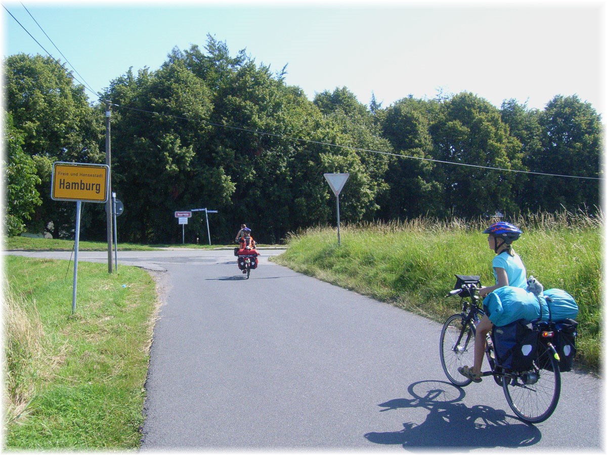 Nordseeküstenradweg, North Sea Cycle Route, Deutschland, Hamburg