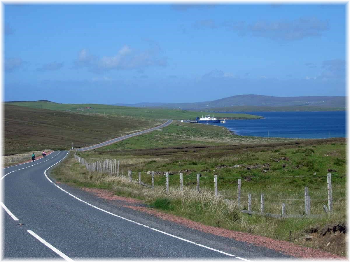 Nordseeküstenradweg, North Sea Cycle Route, Schottland, Shetlands