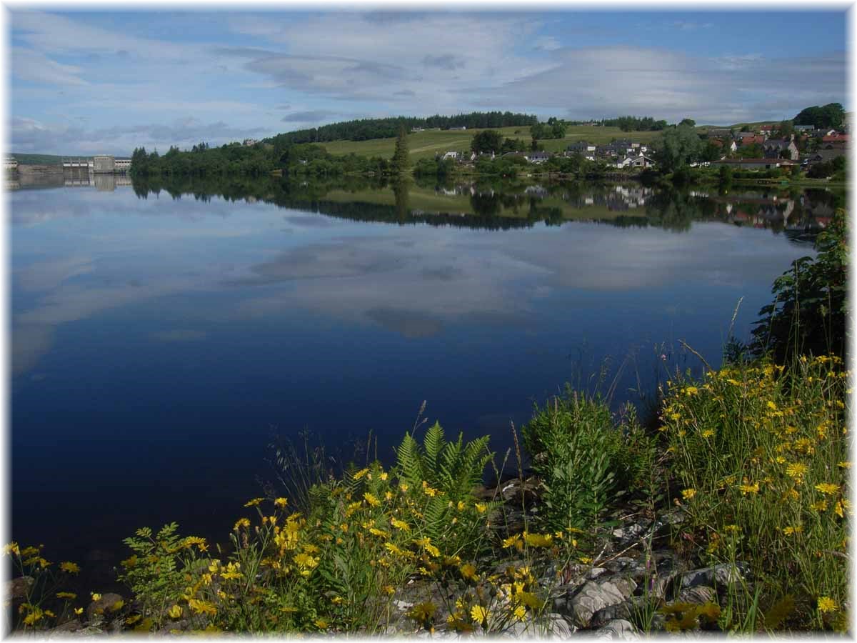 Nordseeküstenradweg, North Sea Cycle Route, Schottland, See bei Lairg