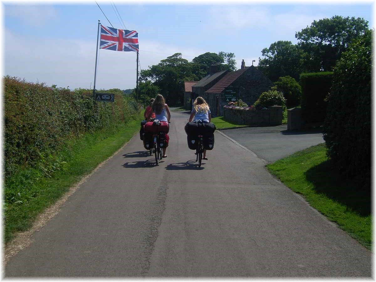 Nordseeküstenradweg, North Sea Cycle Route, England, Union Jack