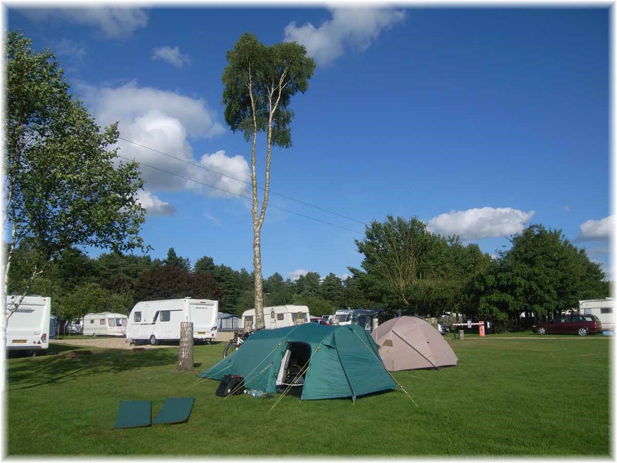 Nordseeküstenradweg, North Sea Cycle Route, Campingplatz bei Market Rasen