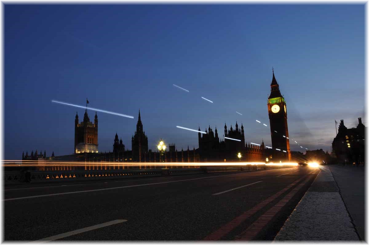 Nordseeküstenradweg, North Sea Cycle Route, Big Ben und die Houses of Parliament