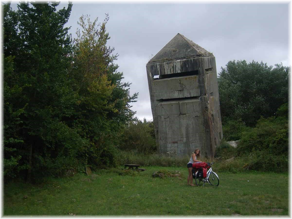 Nordseeküstenradweg, North Sea Cycle Route, Frankreich, WWII-Bunker