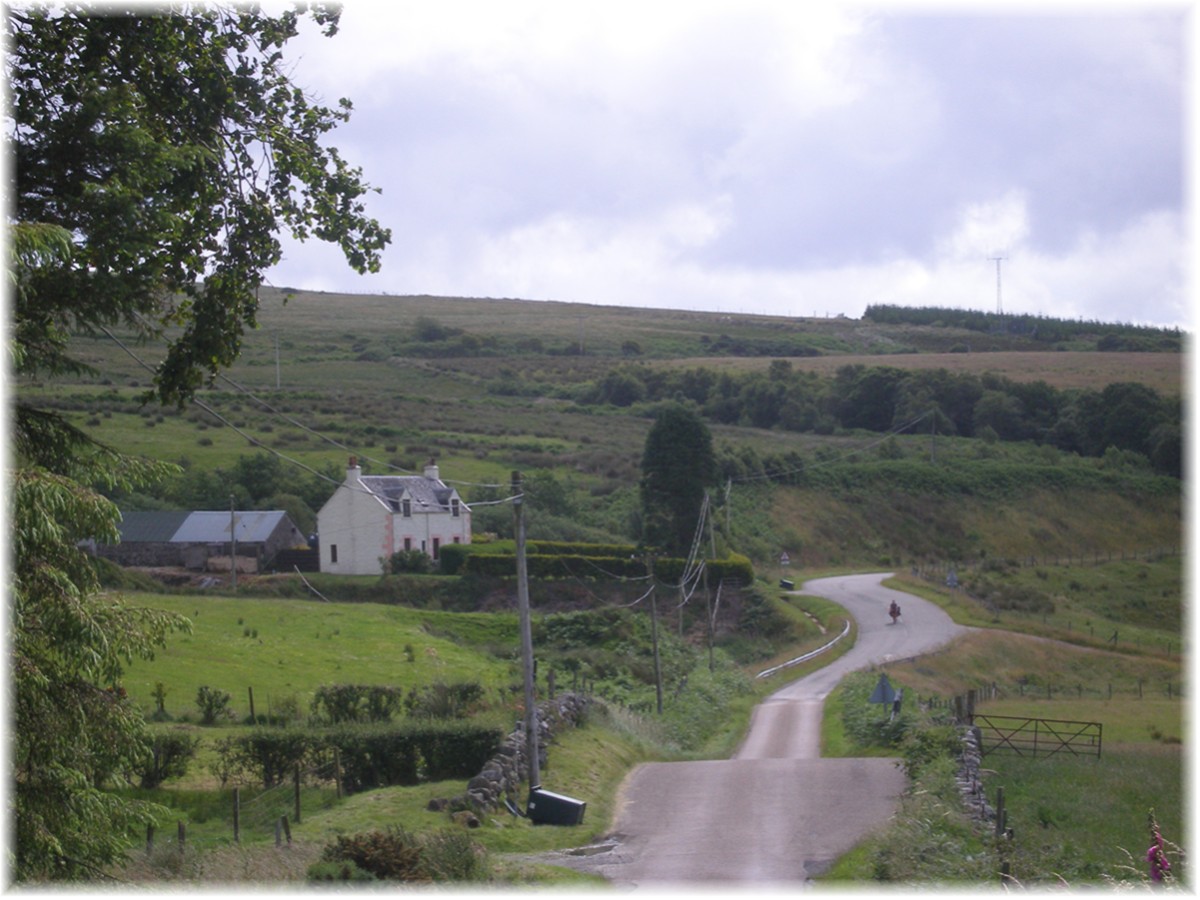 Auf dem Weg nach Tarbert - ungefhr so habe ich mir Schottland vorgestellt... 