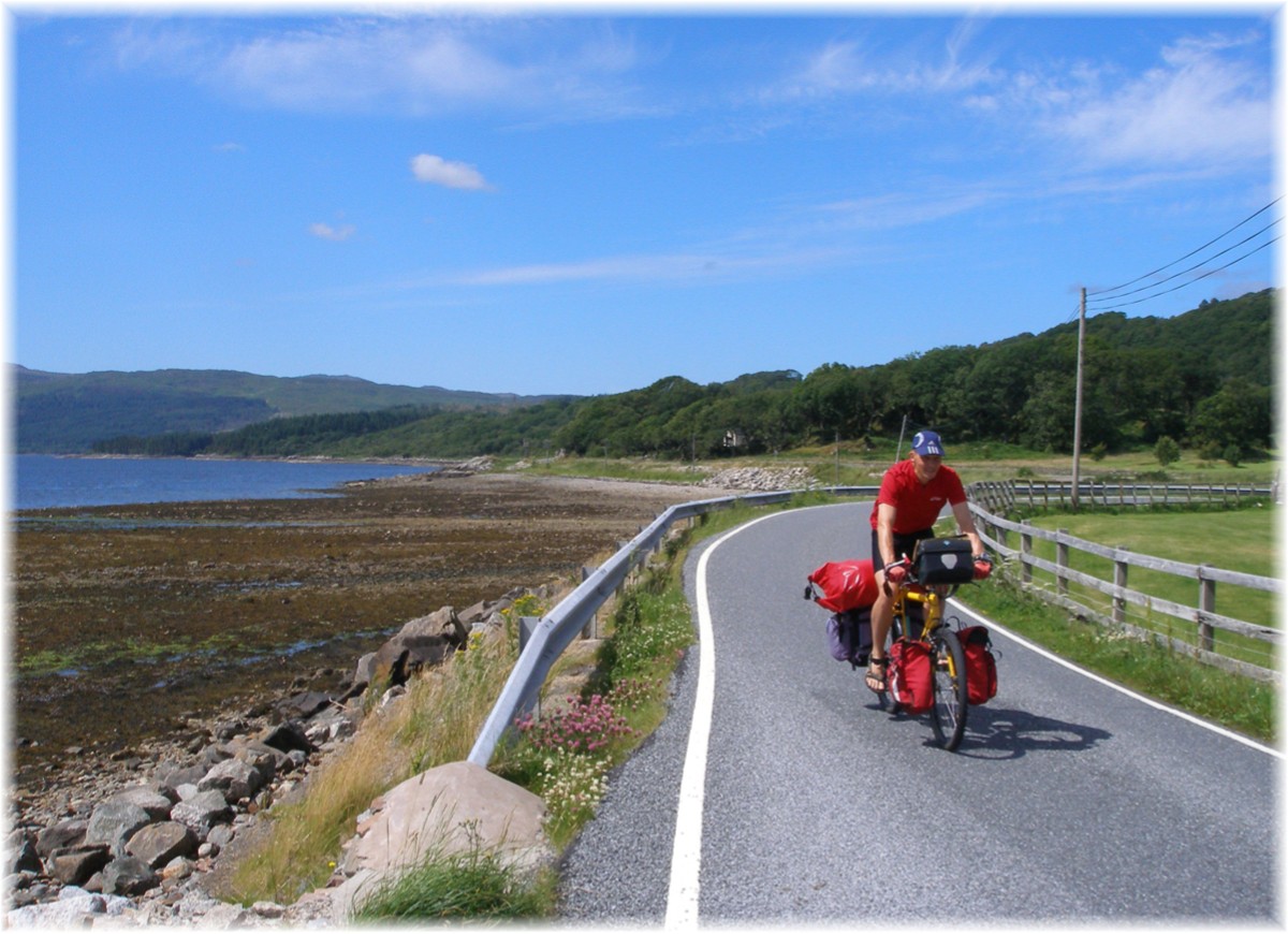 Radreiseidyll in Schottland