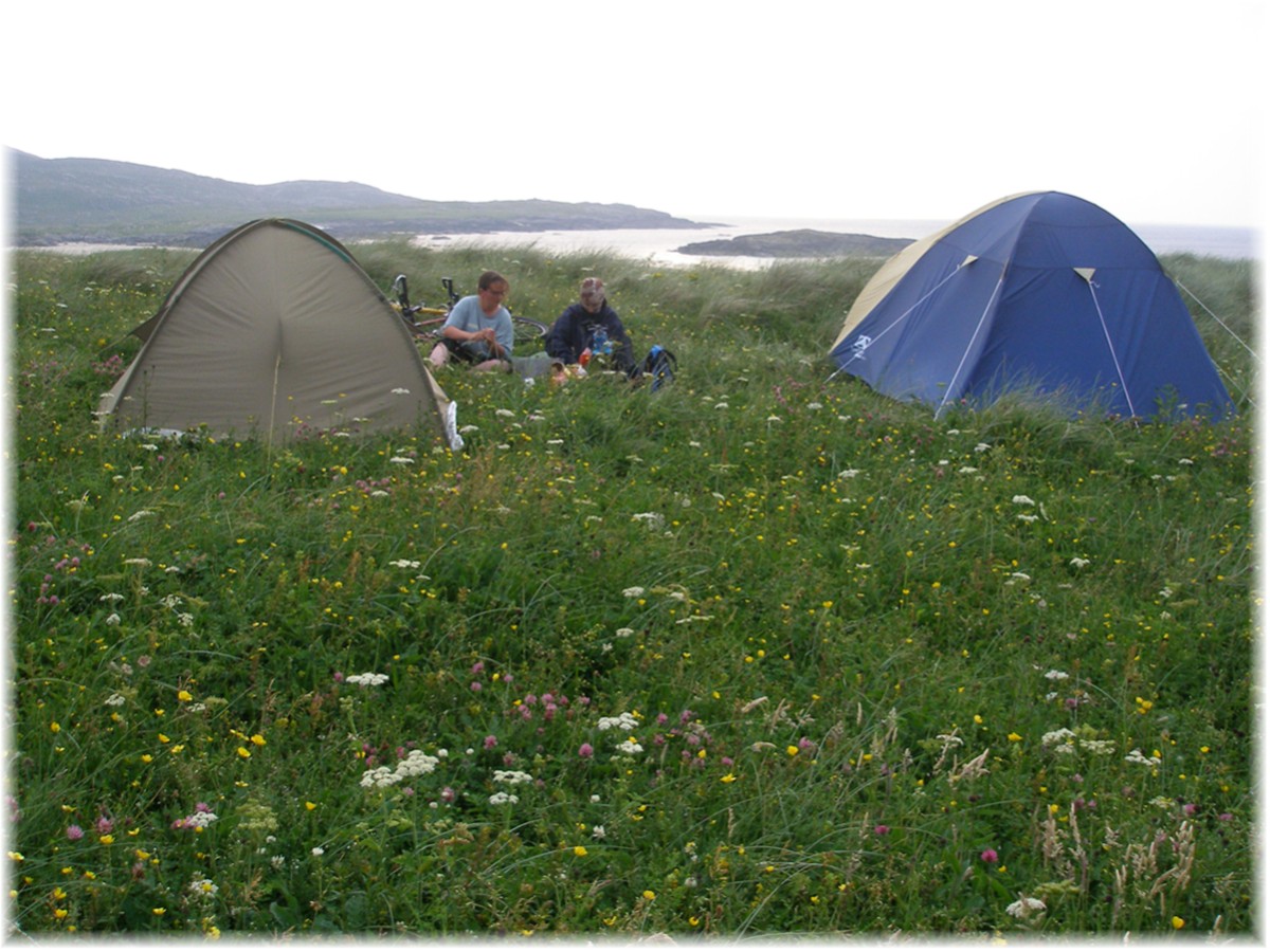 Wilder Lagerplatz bei Castlebay, Barra