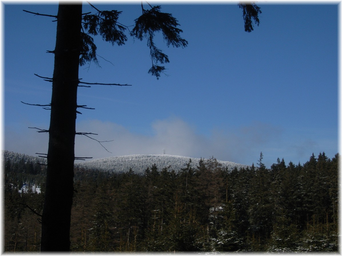 Blick von Osten auf den Brocken