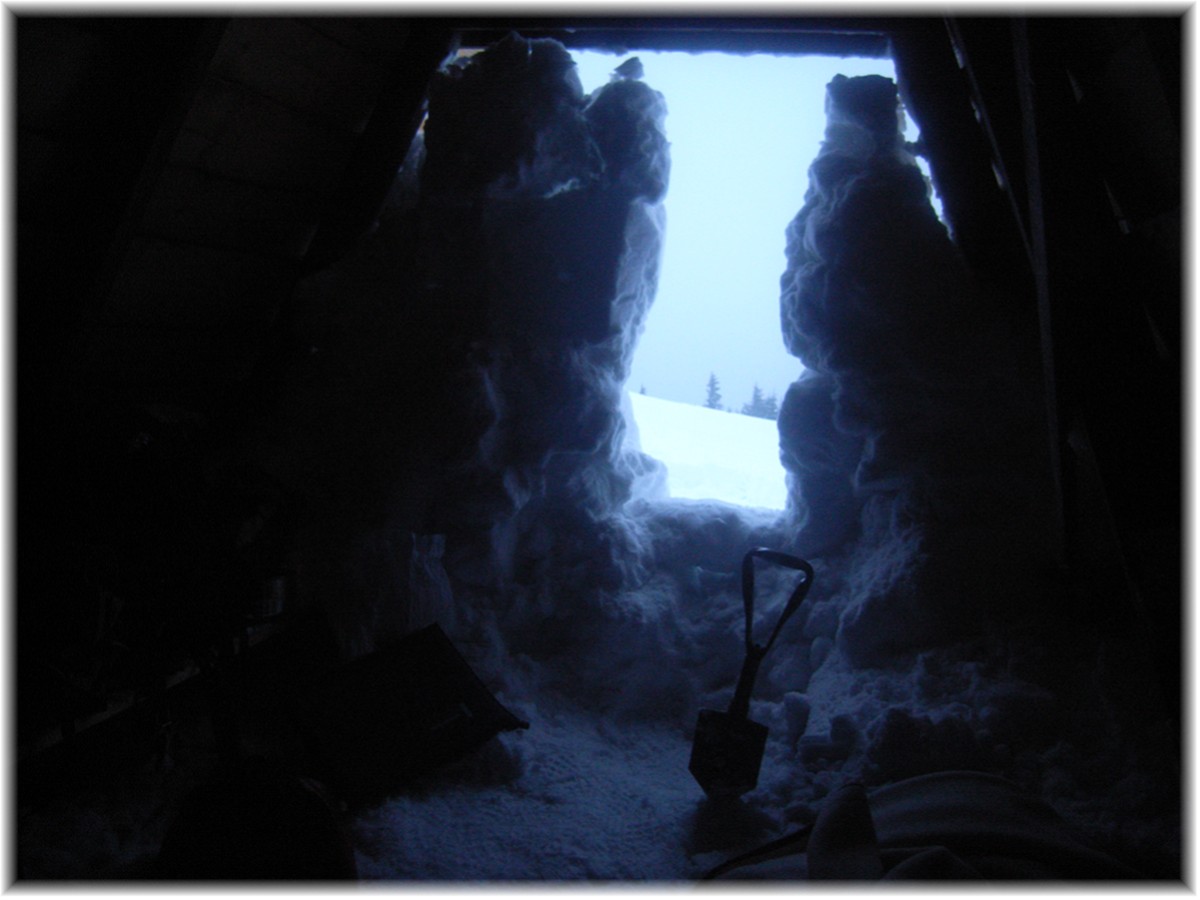 Nordseite des Brocken - Nachtlager in der Wanderhütte