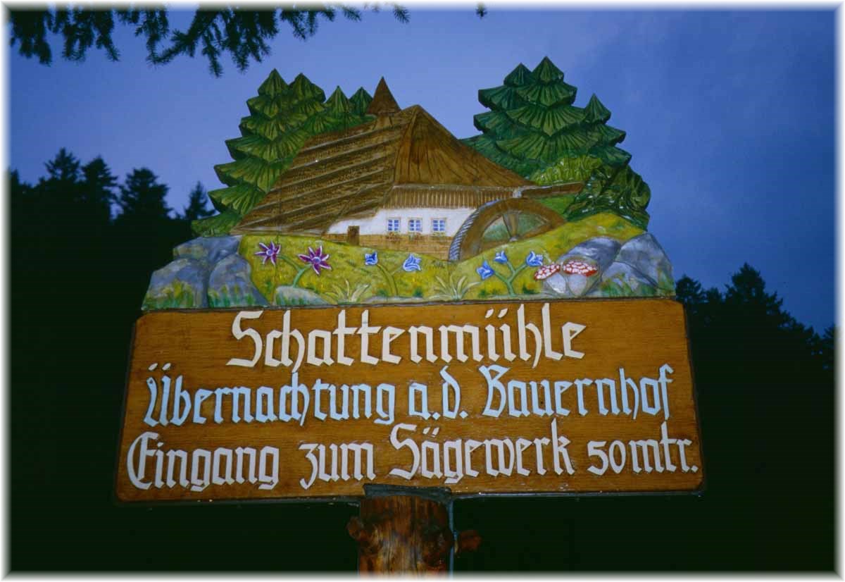 Fernwanderweg E1, Gasthof Schattenmühle