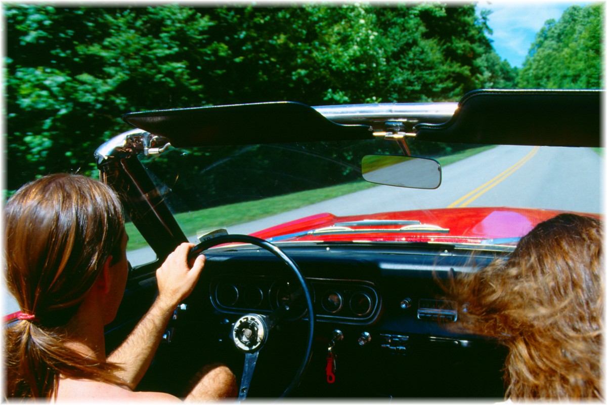 USA, Ford Mustang convertible