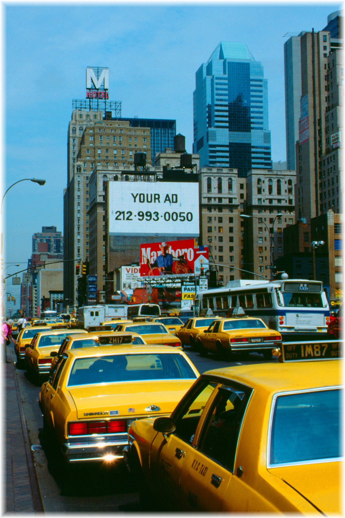 USA, New York City, Yellow Cabs