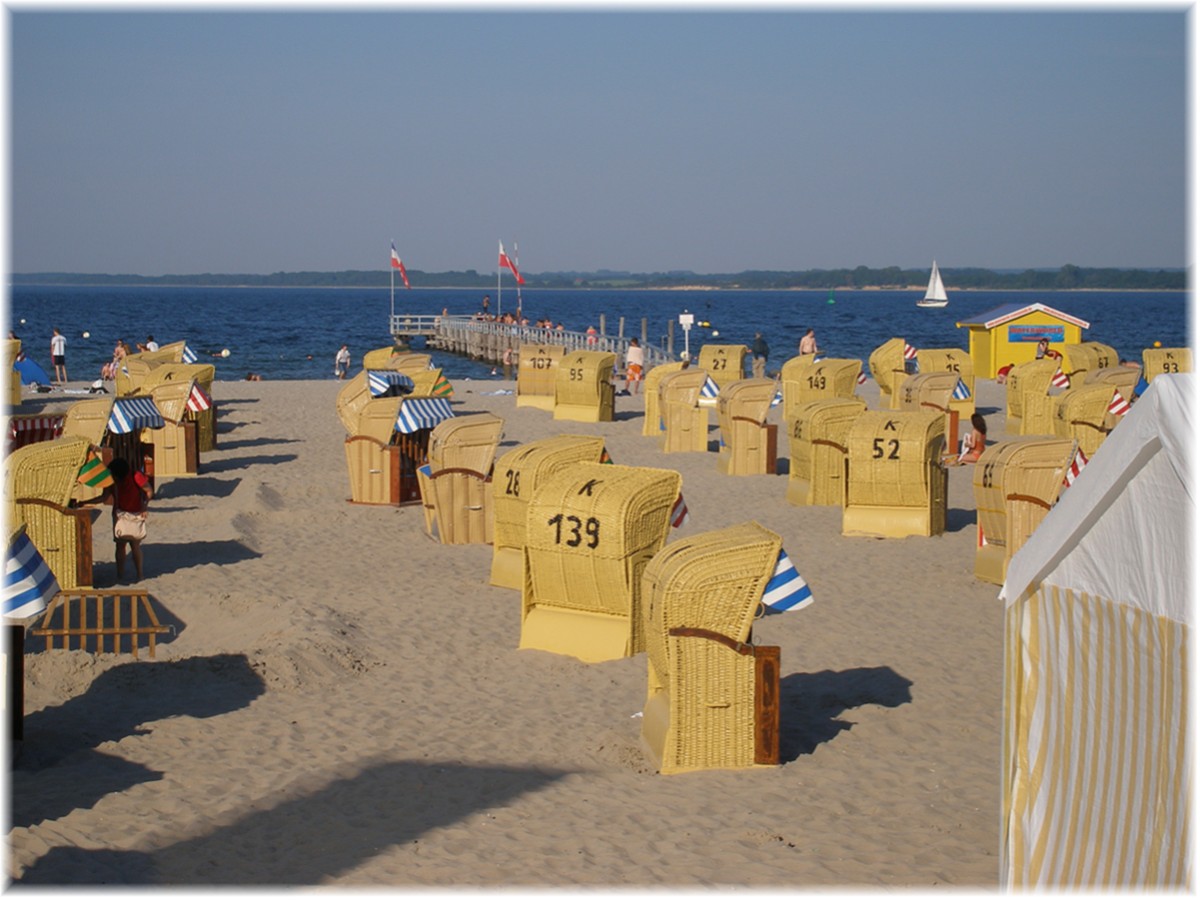 Am Strand in Travemünde