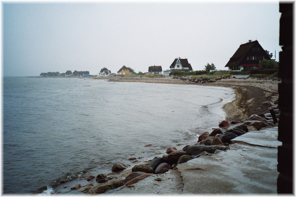 Regenpause am Strand der Nehrungshalbinsel Graswarder