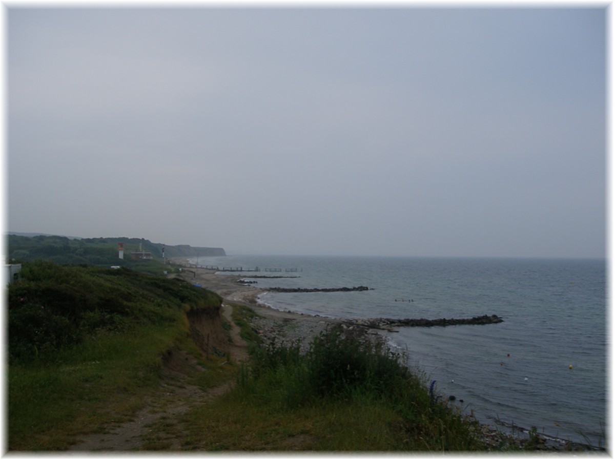 Ostseeküste bei Johannistal, Blick in Richtung des Militärgebiets