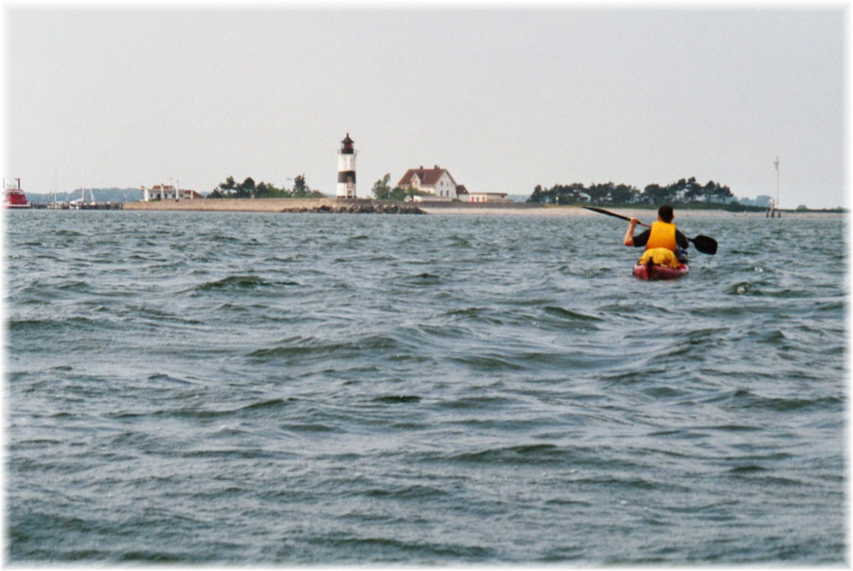 Kabbelige See vor Schleimünde