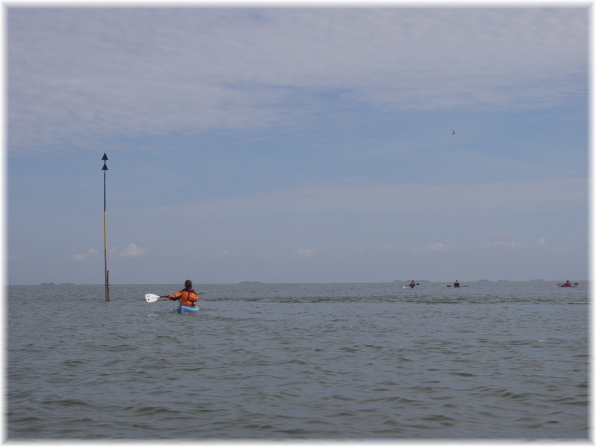 Im Kajak auf der Nordsee