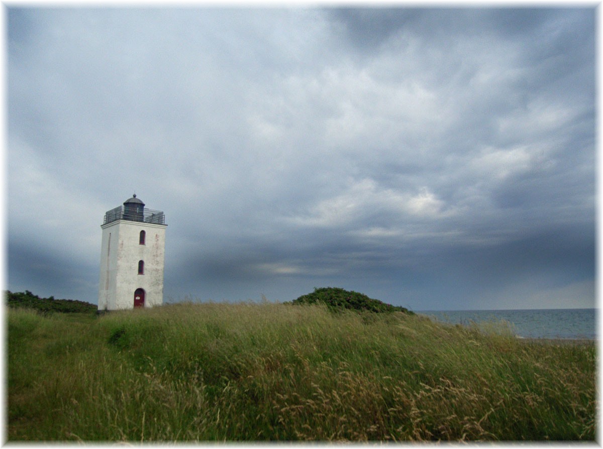 Insel Bg mit ihrem kleinen Leuchtturm