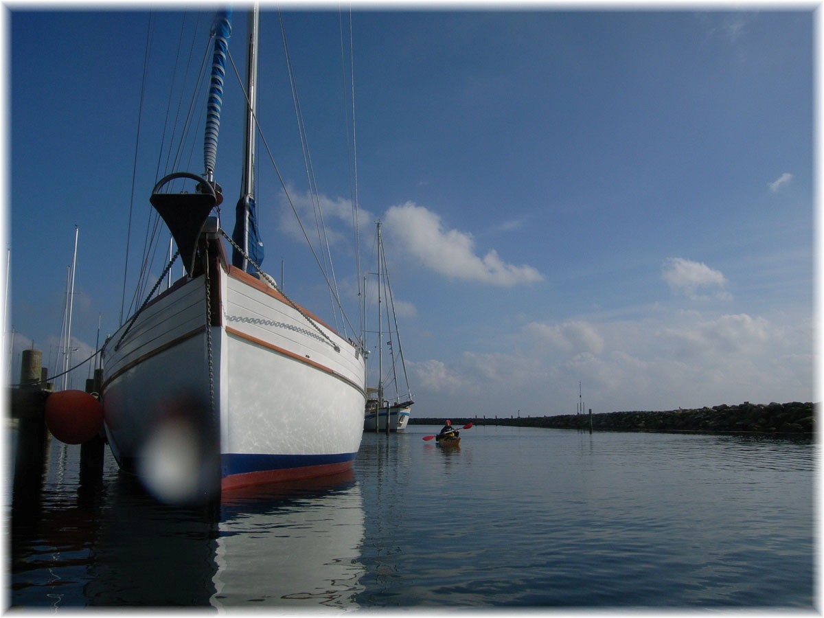 Einfahrt in den Hafen der dänischen Stadt Sonderborg