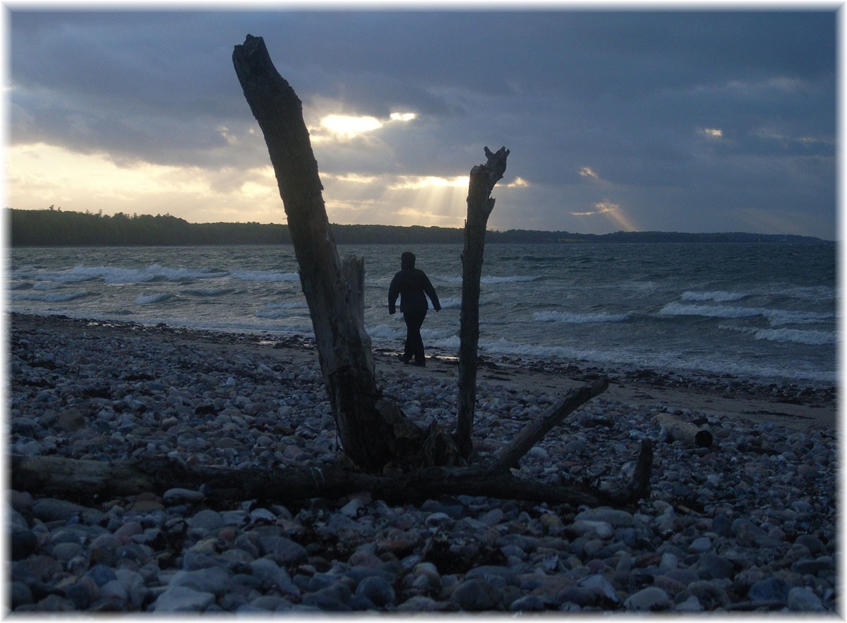 Abendlicher Strandspaziergang auf Als, Dänemark