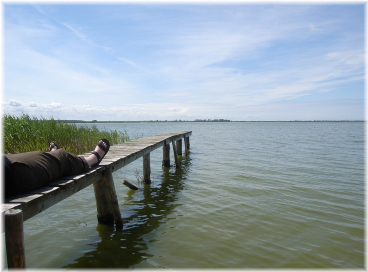 Pause auf dem Steg